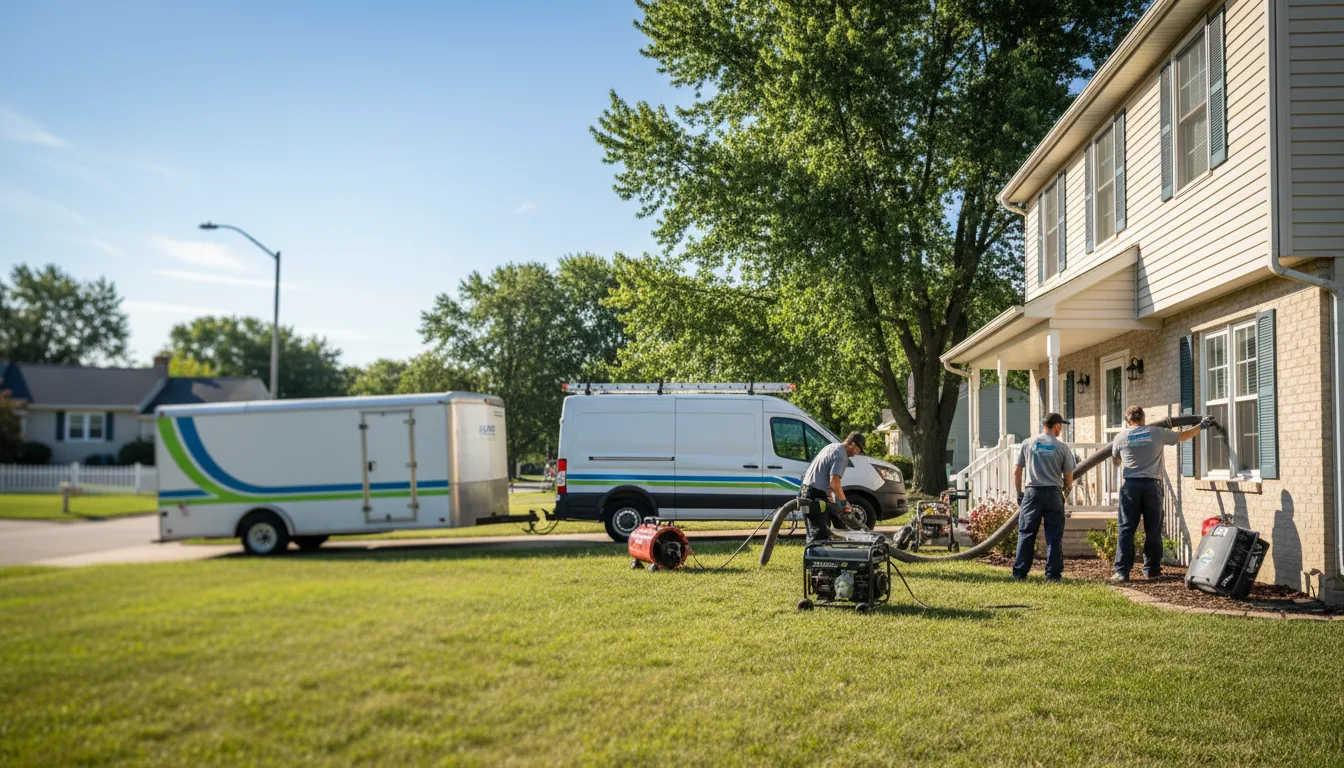 Flooded Basement Restoration And Cleanup With Repair in Polo, IL near me